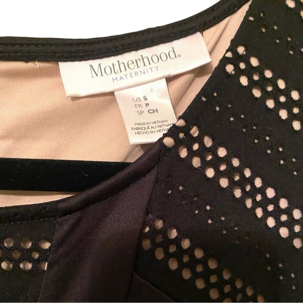 Motherhood Maternity Dress Small Black Lined Sleeveless - Picture 5 of 10